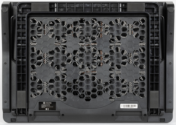 Подставка Evolution LCS-09 RGB для ноутбука до 17 дюймов, с активным охлаждением и красочной подсветкой