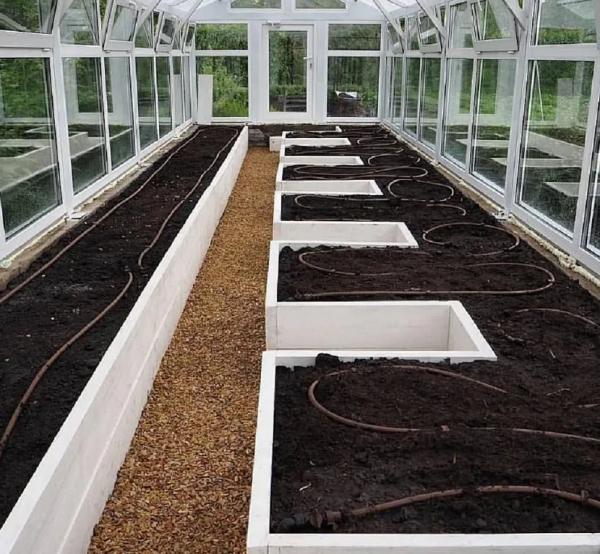 Обустройство теплицы внутри Обустройство теплицы внутри