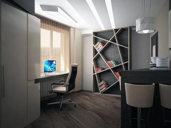 Квартира-студия с балконом &ndash; варианты дизайна комнаты площадью 25 кв. м.