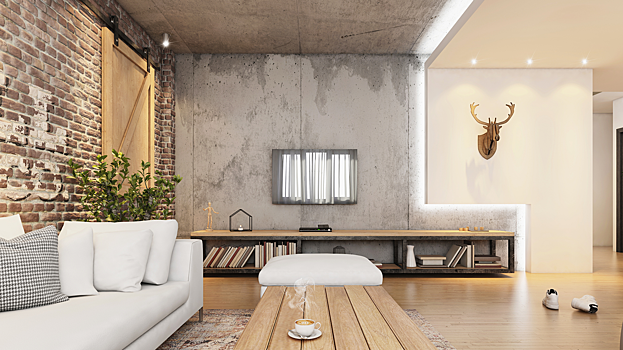 Эффектный тренд и скрытые сложности: тонкости бетонного потолка в квартире