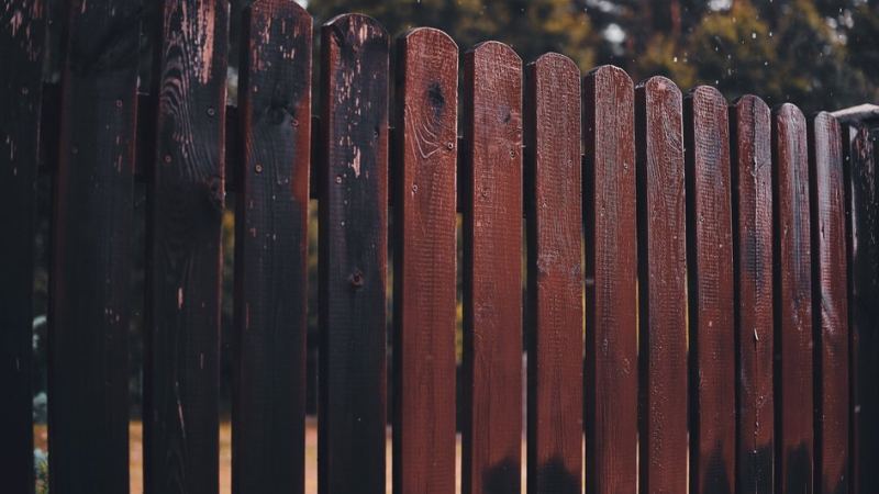 Забор из дерева