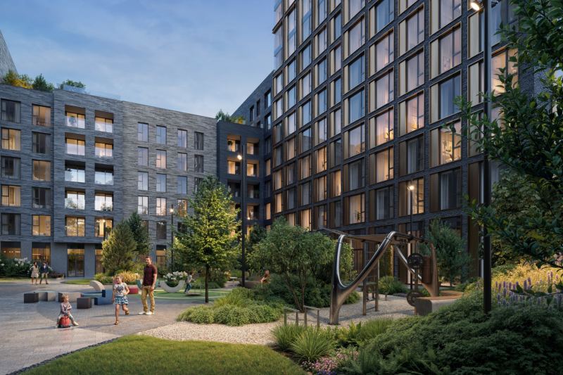 Бюро RAUM разработало экологичную световую среду для жилого квартала в Москве