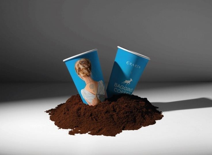 Искусство на стаканчиках: коллаборация музея Эрарта и Baggins Coffee