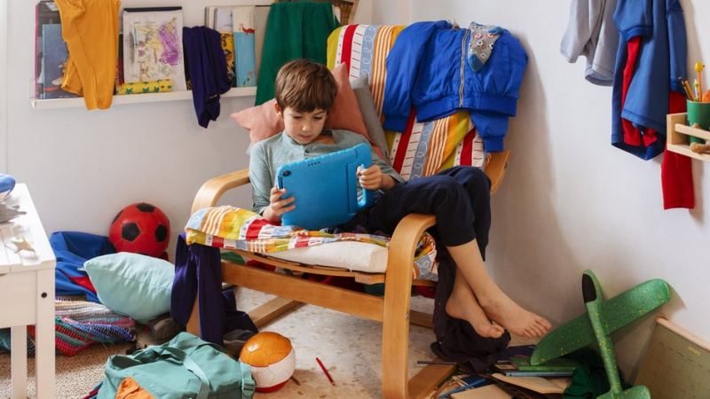 Беспорядок в детской после отпуска