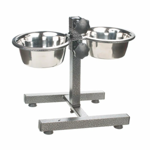Стойка-кормушка металлическая для собак