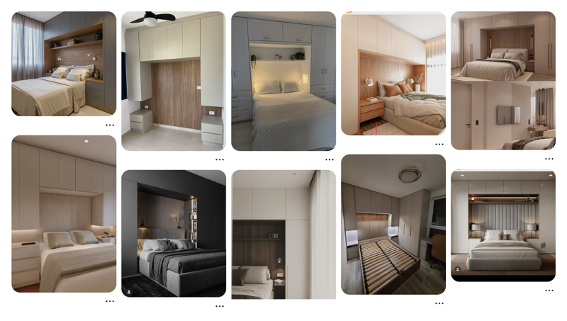 Как расставить мебель в угловой спальне с двумя окнами