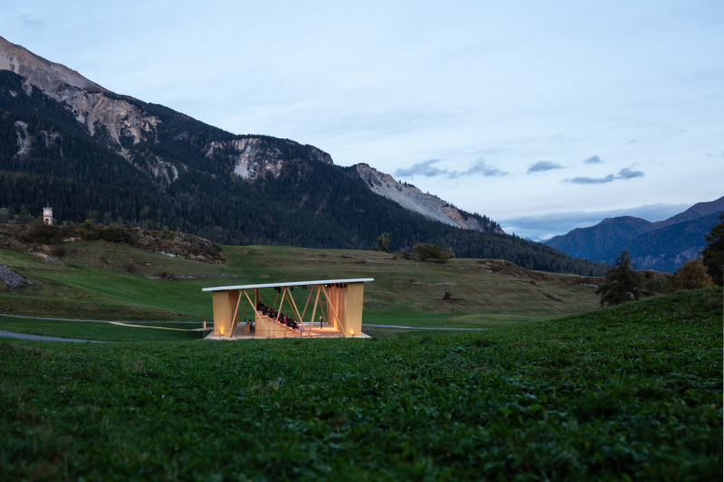 Театр под открытым небом в городе Ланч-Ленц, Швейцария