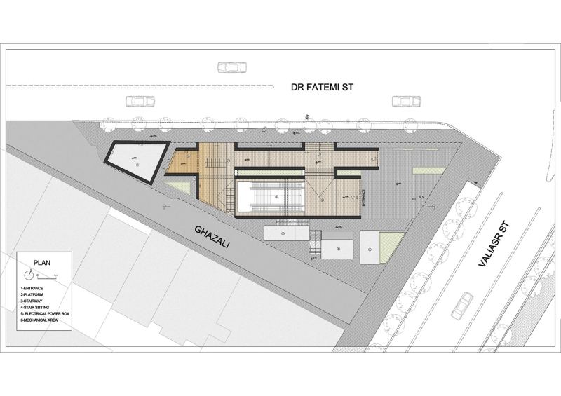 Вход в метро "Джахад Метро Плаза" в городе Тегеран, Иран