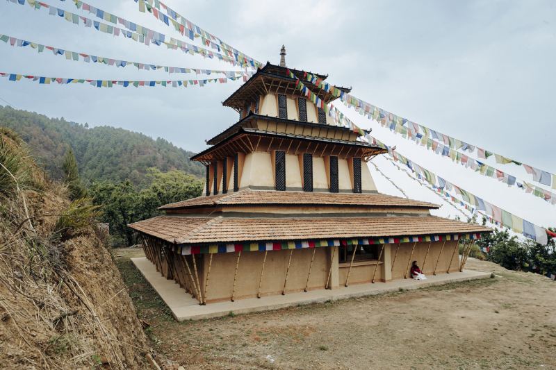 Завершено строительство зала Махамудры в Дакшинкали, Непал