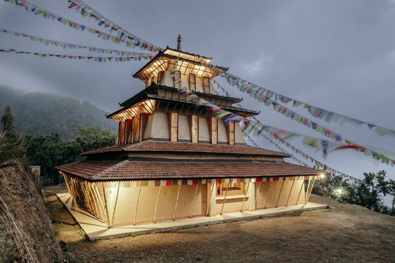 Завершено строительство зала Махамудры в Дакшинкали, Непал