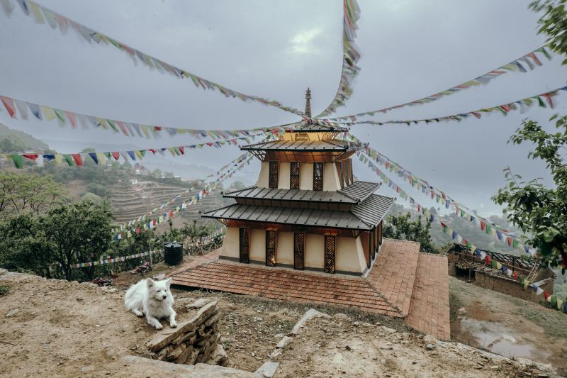 Завершено строительство зала Махамудры в Дакшинкали, Непал