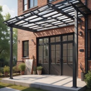 Навесы над крыльцом из металлоконструкций: особенности изготовления